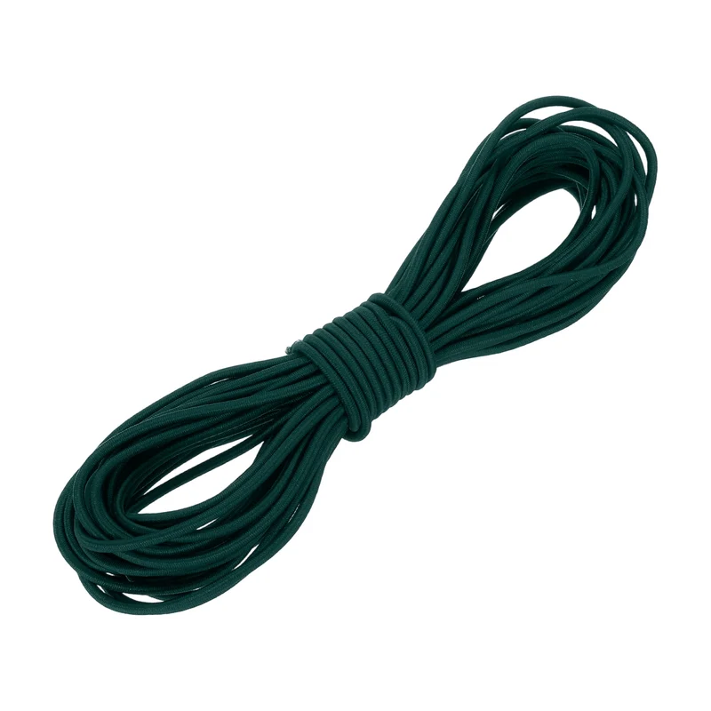 1/8" x 33' Elastic Bungee Cord, Bungee Shock Cord, Dark Green
