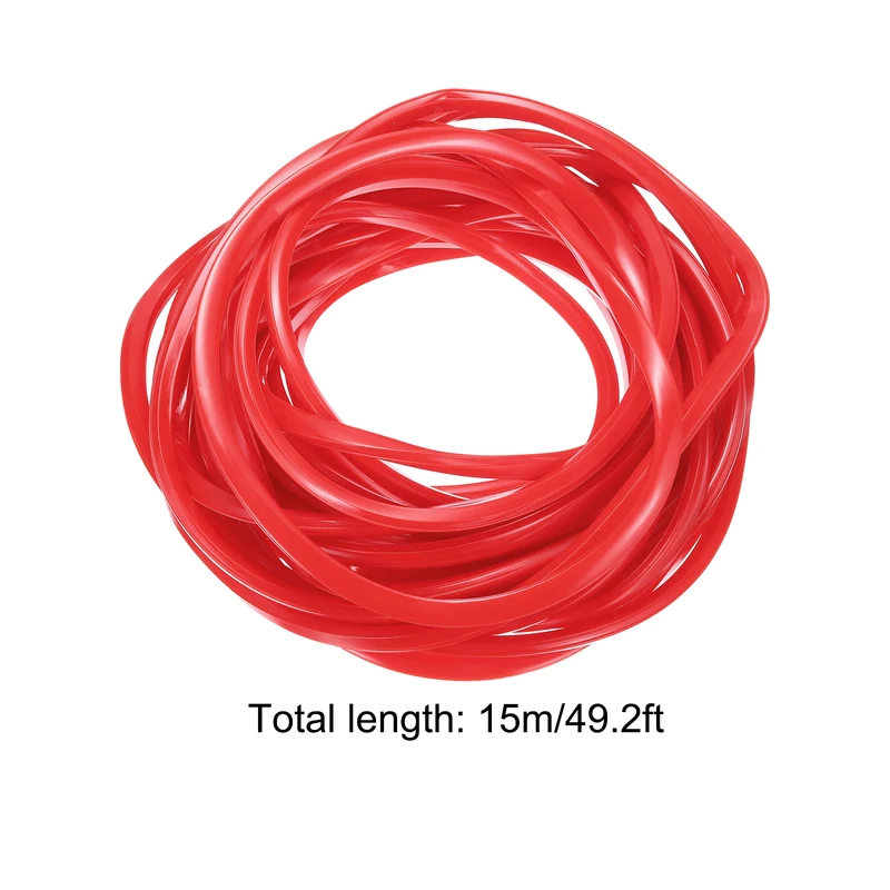 Aluminum Profile Slot Cover Flat Seal Red 15M 8mm 3030, 4040 Series 1Pcs