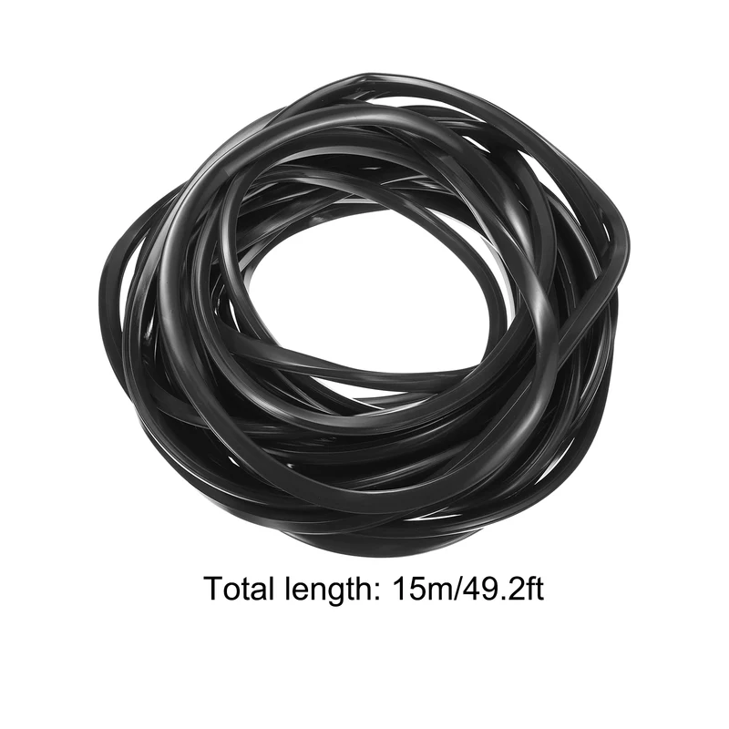 Aluminum Profile Slot Cover Flat Seal Black 15M 8mm 3030, 4040 Series 1Pcs