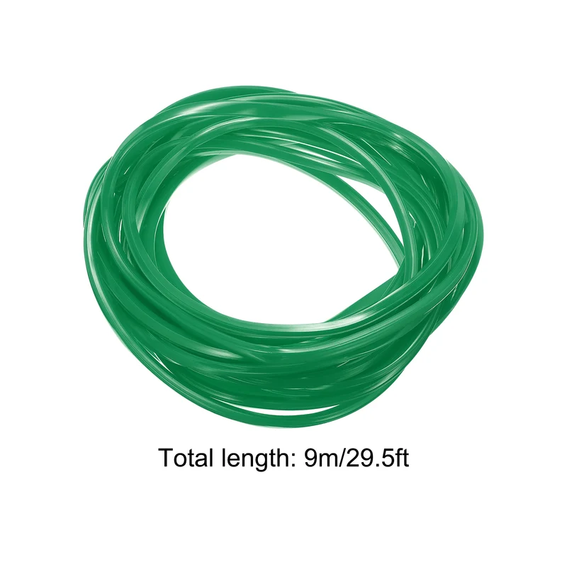 Aluminum Profile Slot Cover Flat Seal Green 9M 6mm 2020 Series 1Pcs