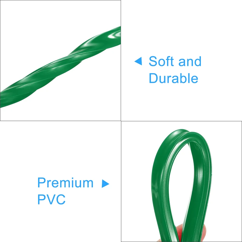 Aluminum Profile Slot Cover Flat Seal Green 9M 6mm 2020 Series 1Pcs