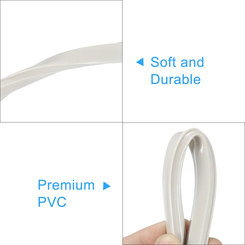 Aluminum Profile Slot Cover Flat Seal Silver 15M 6mm 2020 Series 1Pcs