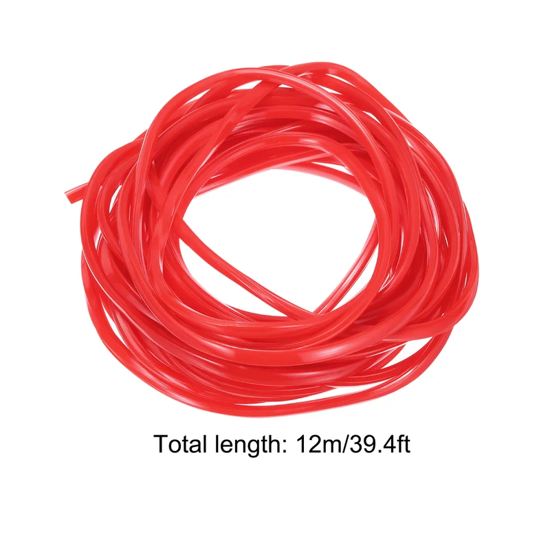 Aluminum Profile Slot Cover Flat Seal Red 12M 6mm 2020 Series 1Pcs