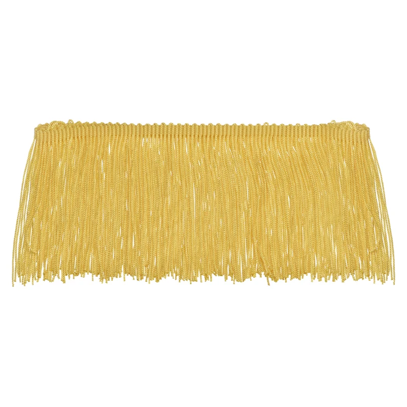10 Yards 4 Inch Chainette Fringe Trim Tassel Sewing Trim for Clothes, Gold