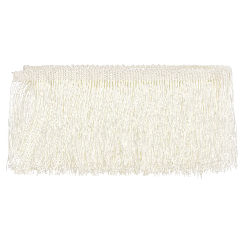 10 Yards 4 Inch Chainette Fringe Trim Tassel Sewing Trim for Clothes Beige