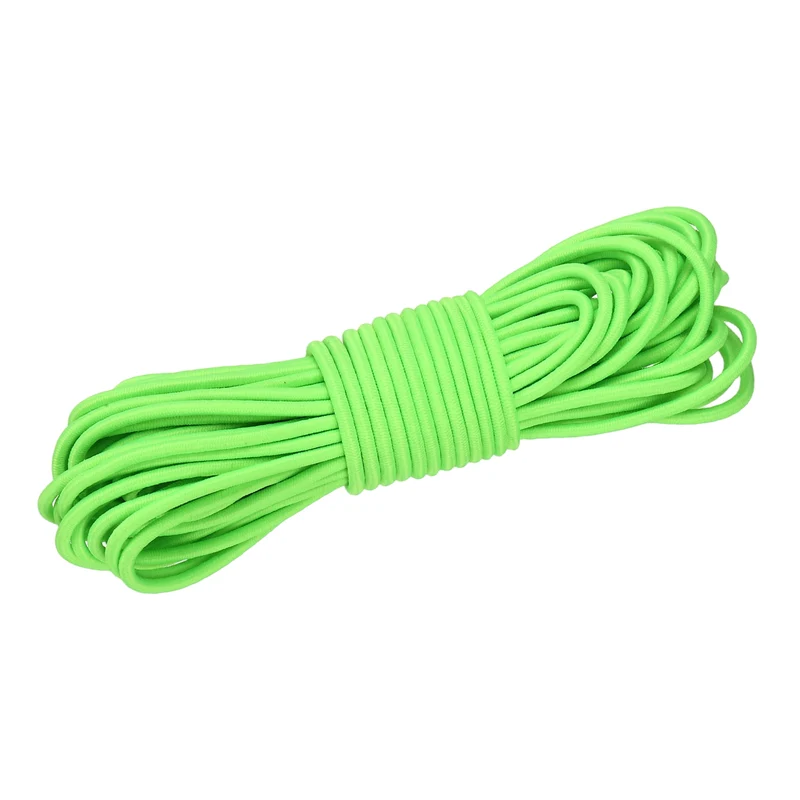 1/8 Inch Elastic Bungee Shock Cords 49 Feet Stretch String Rope, Green
