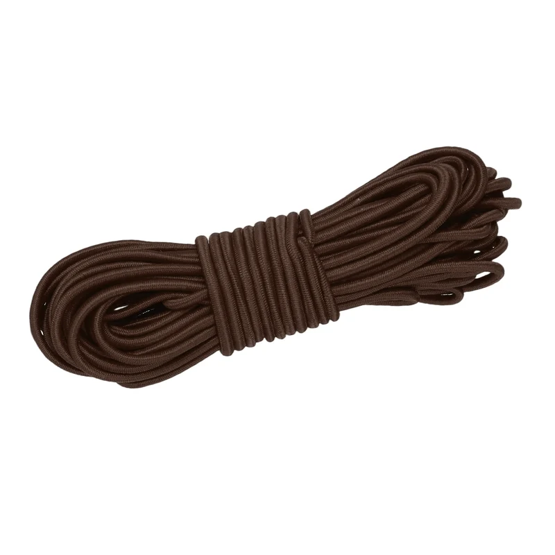 1/8 Inch Elastic Bungee Shock Cords 26 Feet Stretch String Rope, Brown