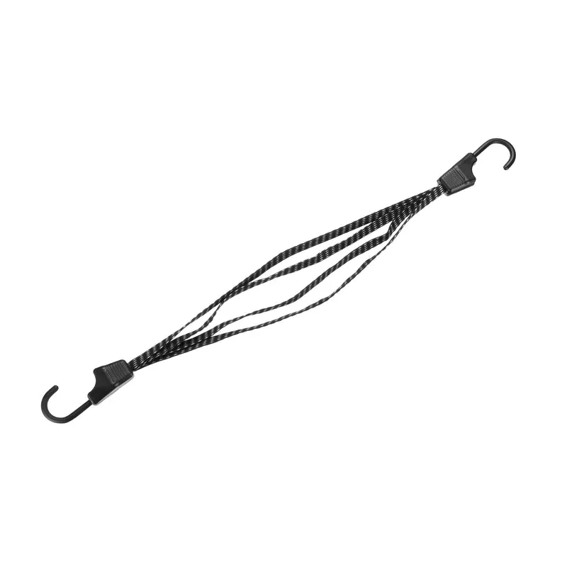 1Pcs Bungee Cord with Hooks 19" Rubber Bungee Cords for Outdoor, Black White