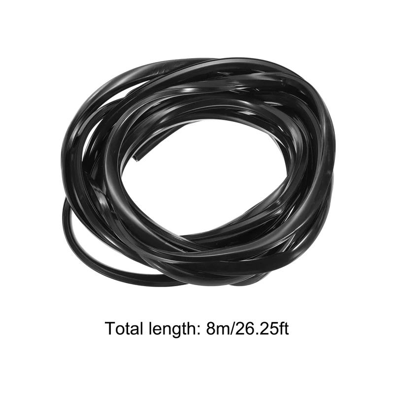 Aluminum Profile Slot Cover Flat Seal Black 8M 10mm 4545 5050 Series