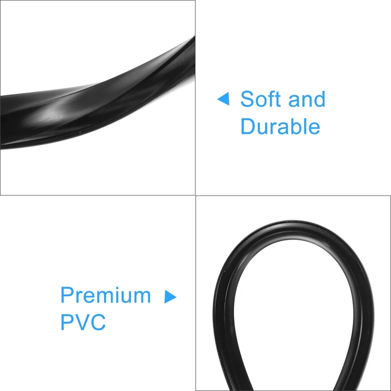 Aluminum Profile Slot Cover Flat Seal Black 8M 10mm 4545 5050 Series