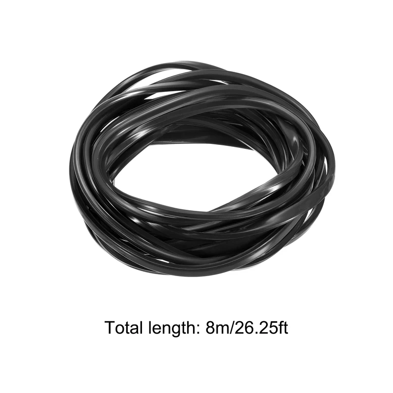 Aluminum Profile Slot Cover Flat Seal Black 8M 8mm 3030 4040 Series