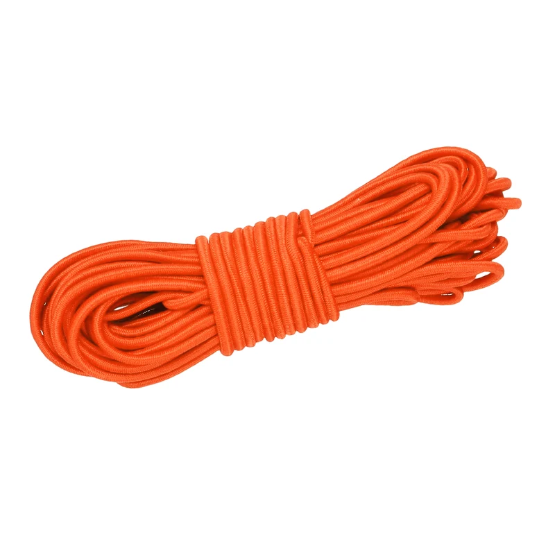 1/8 Inch Elastic Bungee Shock Cords 26 Feet Stretch String Rope, Orange
