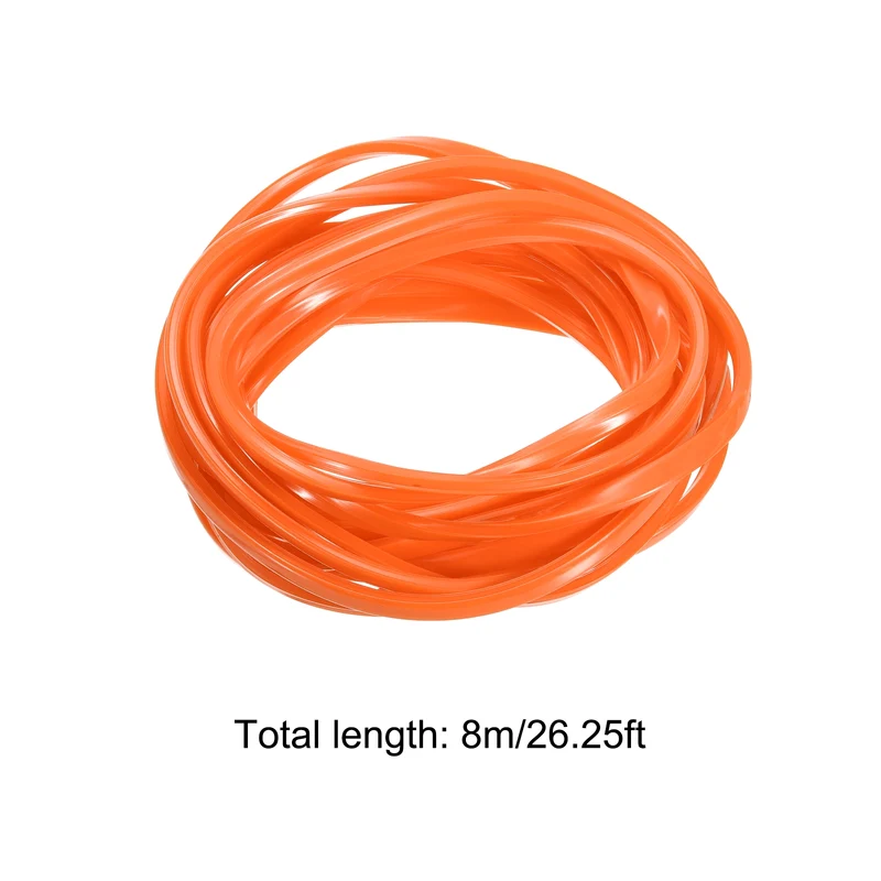Aluminum Profile Slot Cover Flat Seal Orange 8M 8mm 3030 4040 Series