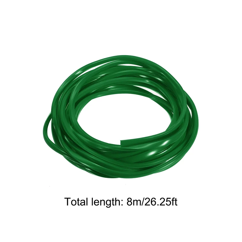 Aluminum Profile Slot Cover Flat Seal Green 8M 6mm 2020 Series