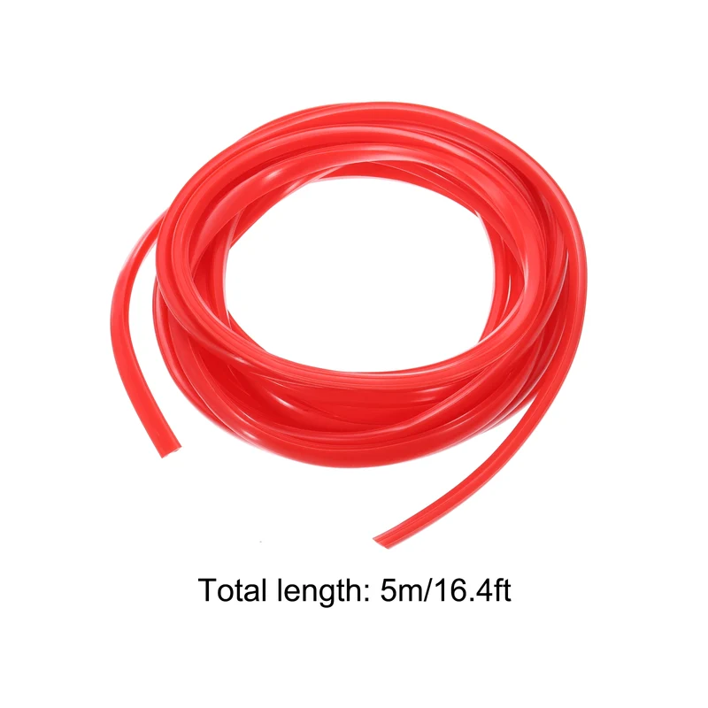 Aluminum Profile Slot Cover Flat Seal Red 5M 6mm 2020 Series