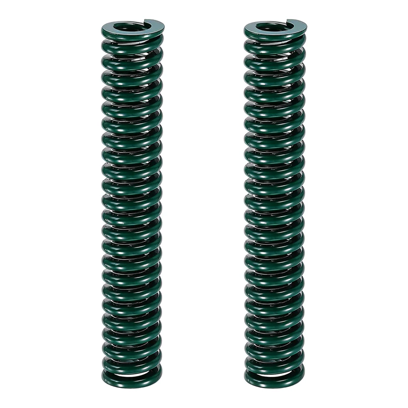 2Pcs Green Compression Spring 1/2" OD 3 Length, Alloy Steel Flat Wire