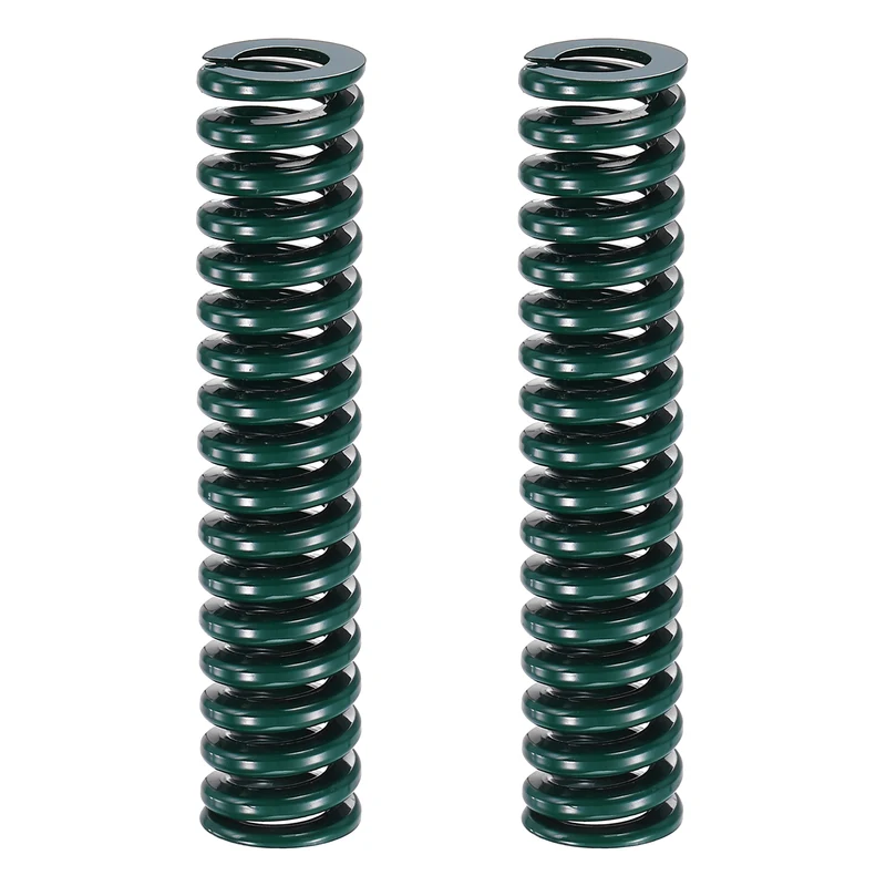 2Pcs Green Compression Spring 5/8" OD 3 Length, Alloy Steel Flat Wire