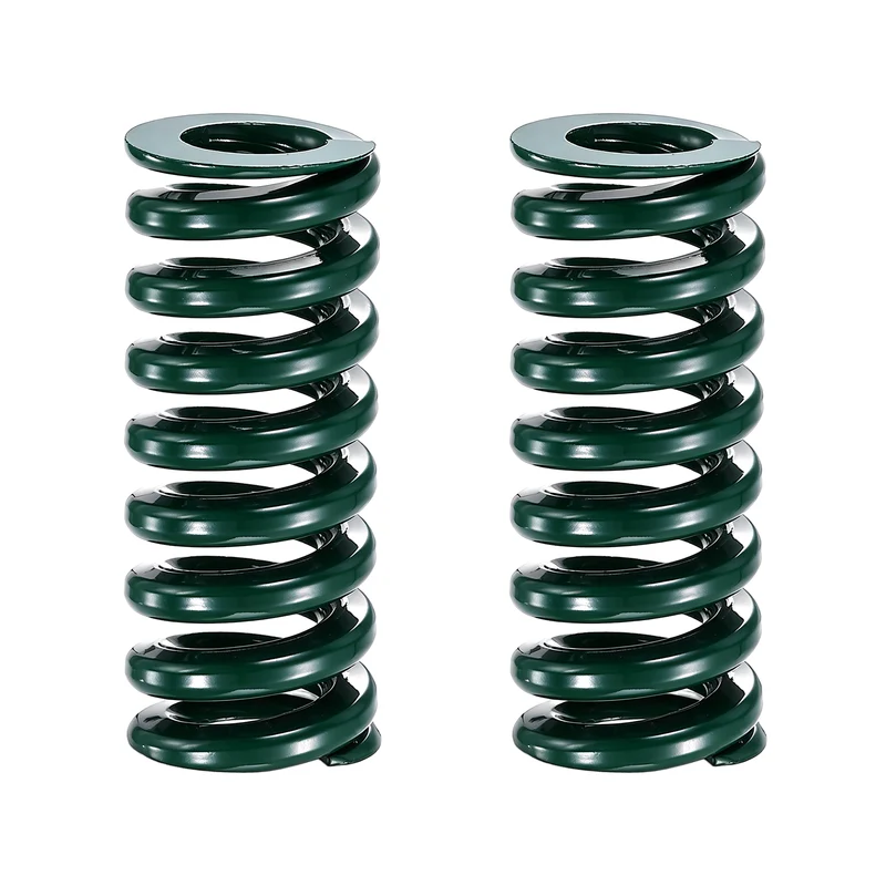2Pcs Green Compression Spring 5/8" OD 1.5 Length, Alloy Steel Flat Wire