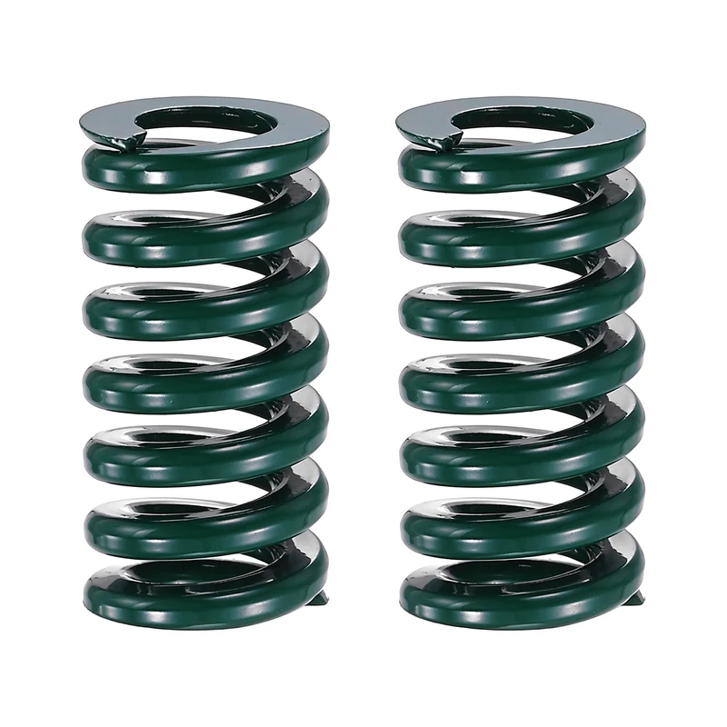 2Pcs Green Compression Spring 5/8" OD 1.25 Length, Alloy Steel Flat Wire