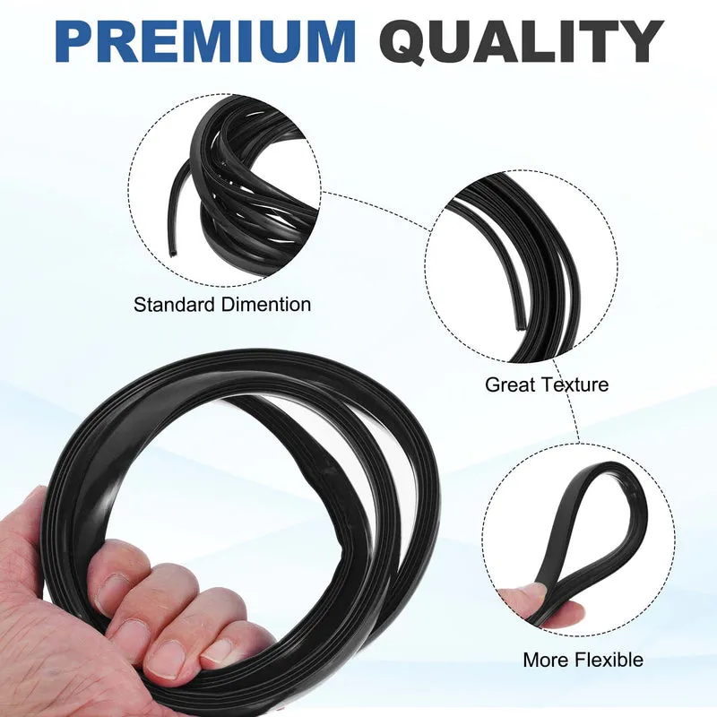 10m / 32.8ft Black 10mm 4545, 5050 Aluminum t Slot Soft Cover Seal Pack of 1