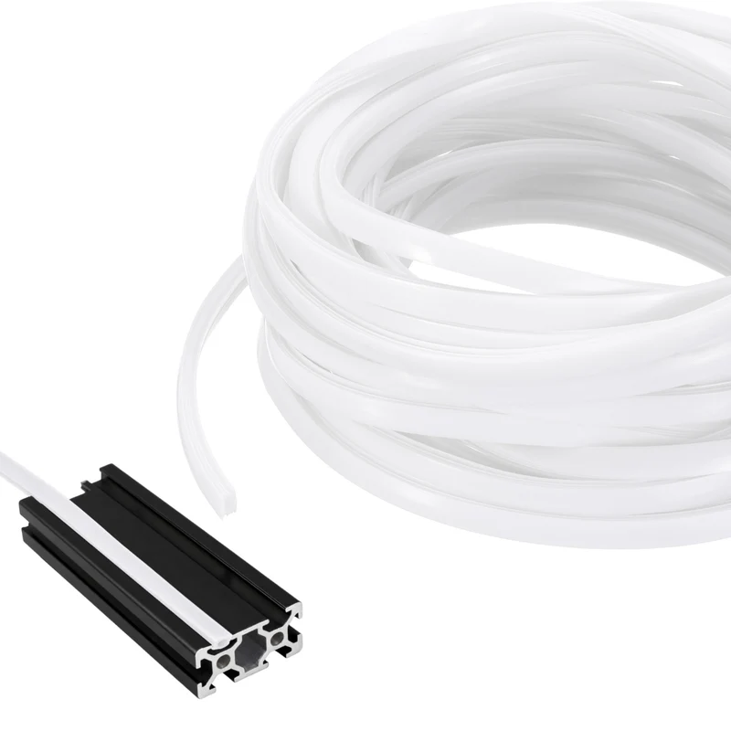 10m / 32.8ft Grey-White 8mm 3030, 4040 Aluminum t Slot Soft Cover Seal Pack of 1