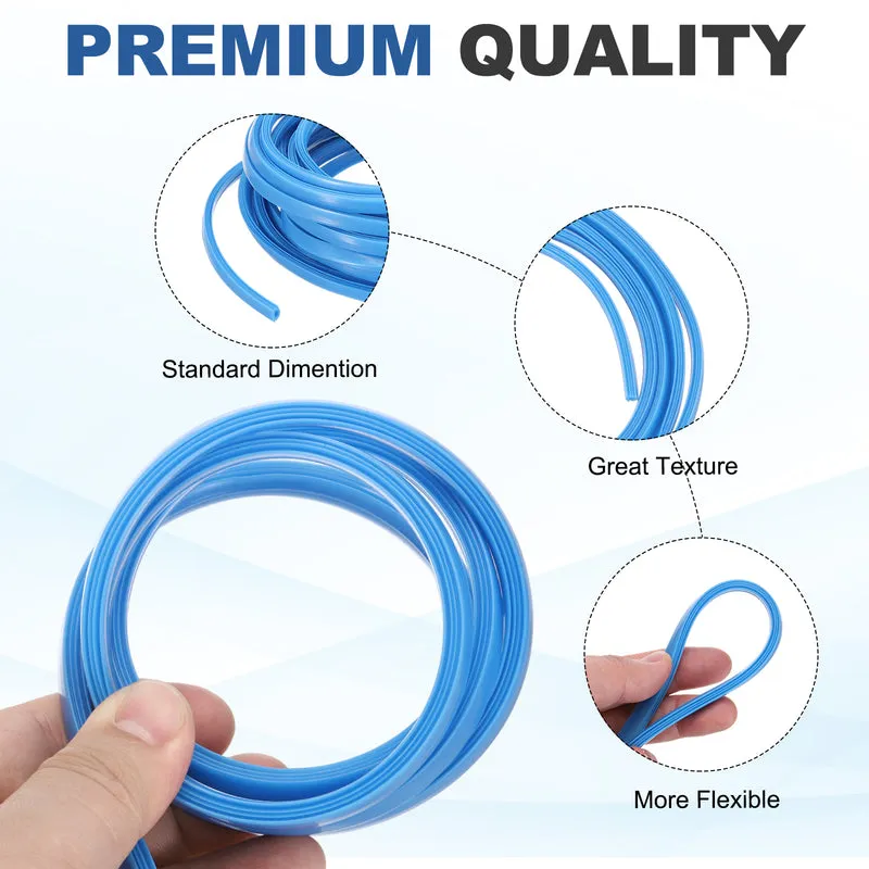 20m / 65.6ft Blue 6mm 2020 Aluminum T Slot Soft Cover Seal Pack of 1