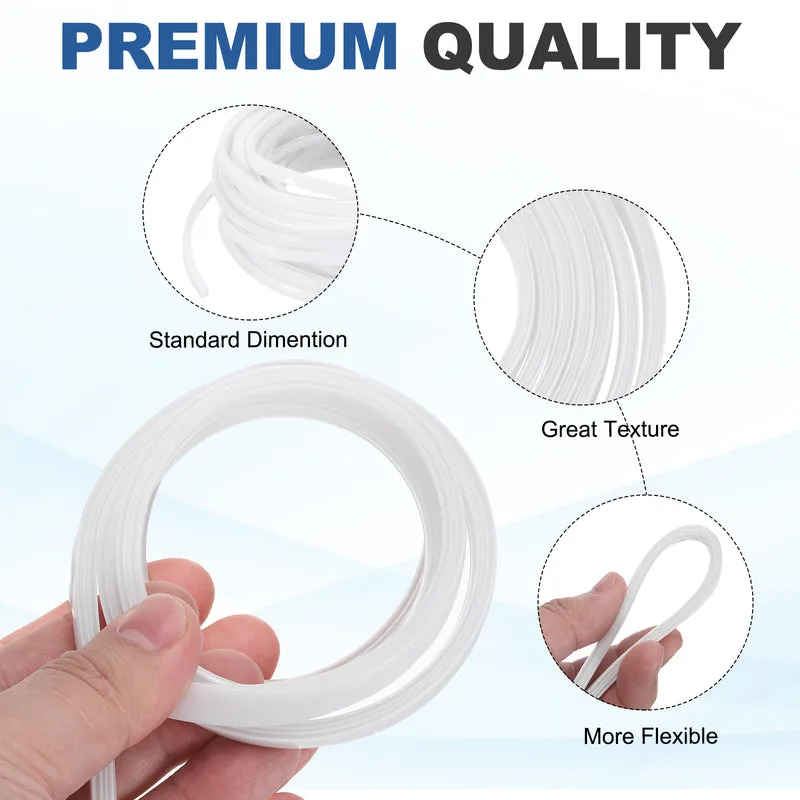 10m / 32.8ft Pale 6mm 2020 Aluminum T Slot Soft Cover Seal Pack of 1