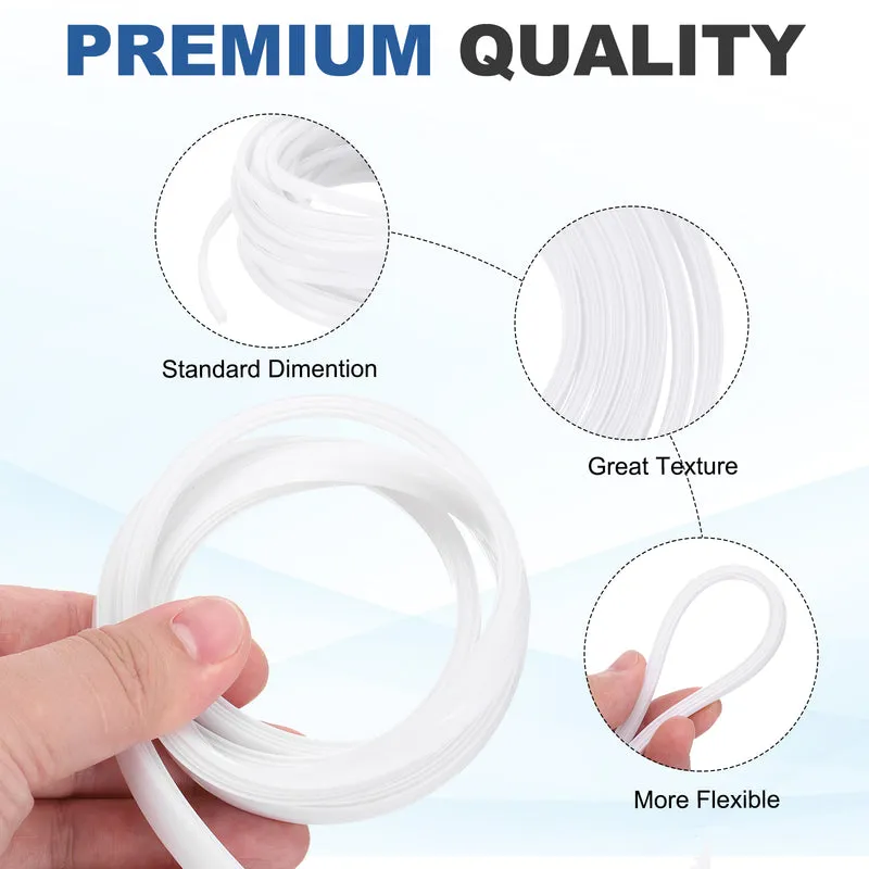 10m / 32.8ft White 6mm 2020 Aluminum T Slot Soft Cover Seal Pack of 1