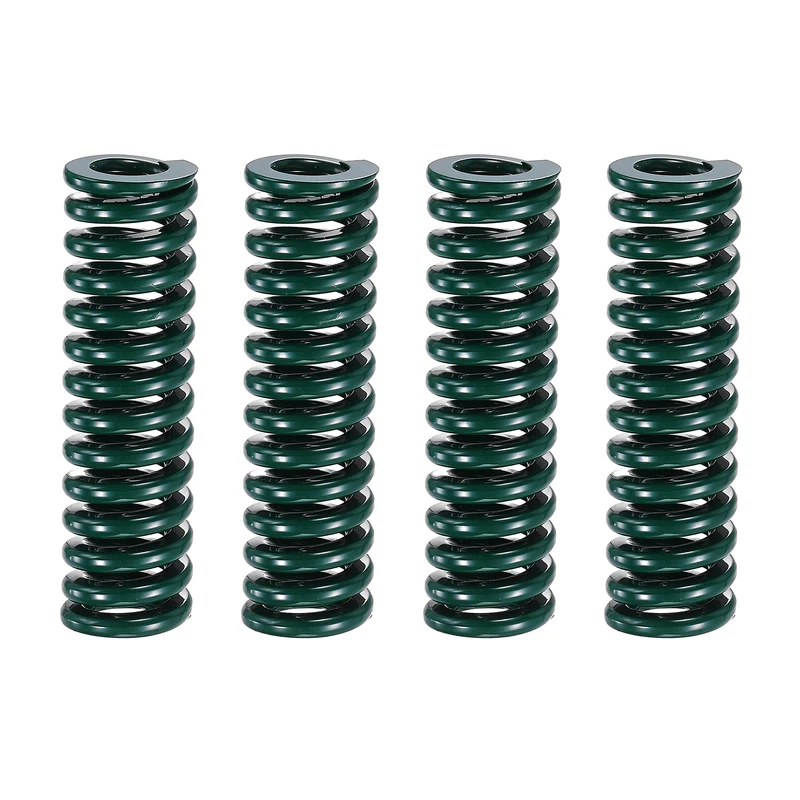 4Pcs Green Compression Spring 1/2" OD 1.75 Length, Alloy Steel Flat Wire