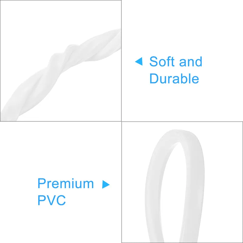 Aluminum Profile Slot Cover Flat Seal White 10m 6mm 2020 Series 1Pcs