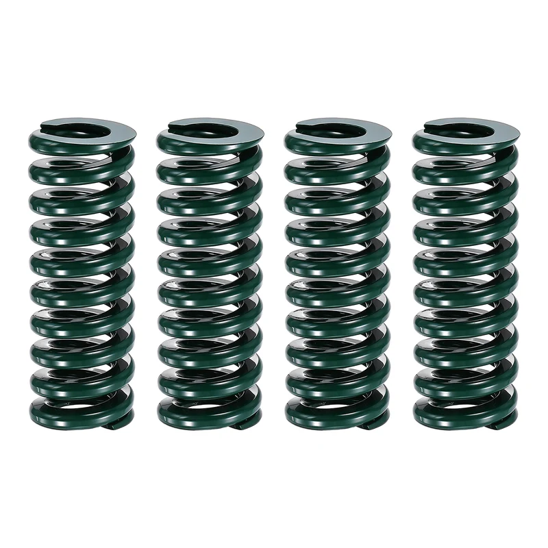 4Pcs Green Compression Spring 5/8" OD 1.75 Length, Alloy Steel Flat Wire