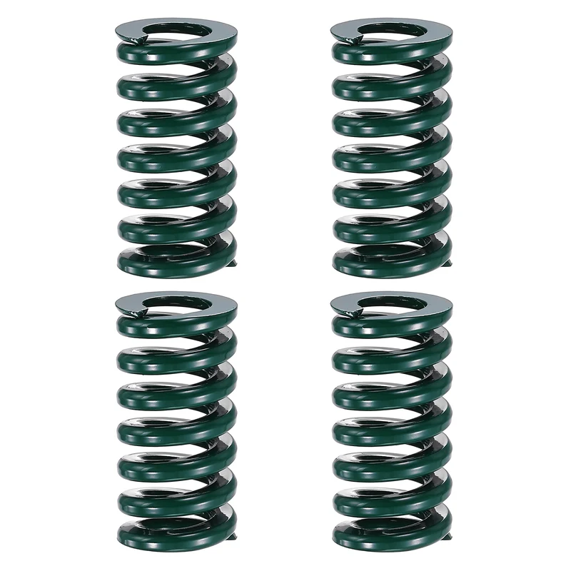 4Pcs Green Compression Spring 5/8" OD 1.25 Length, Alloy Steel Flat Wire