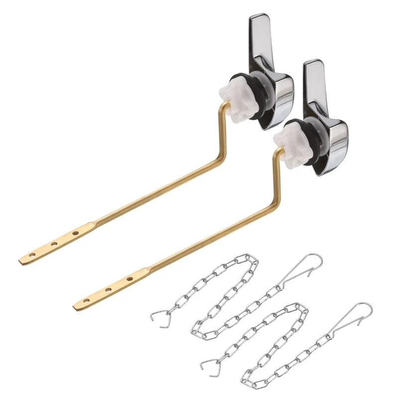 2Set Side Mount Universal Toilet Handle Replacement, 113 Silver