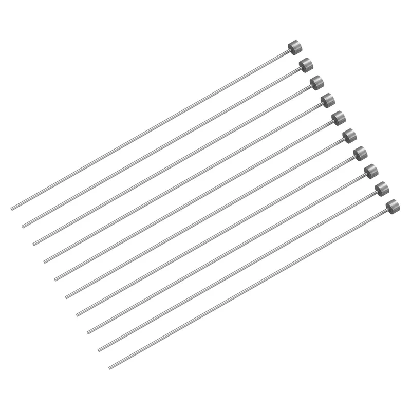 Straight Ejector Pins, 2mm Dia 65Mn Steel Round Tip Punch 150 Long 20Pcs