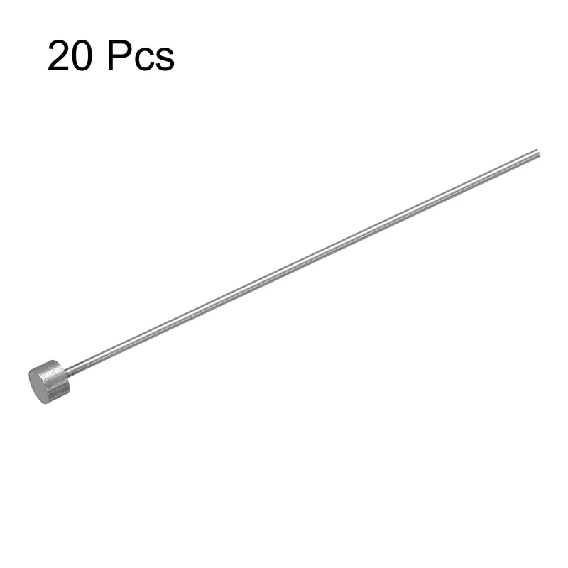 Straight Ejector Pins, 1.5mm Dia 65Mn Steel Round Tip Punch 100 Long 20Pcs