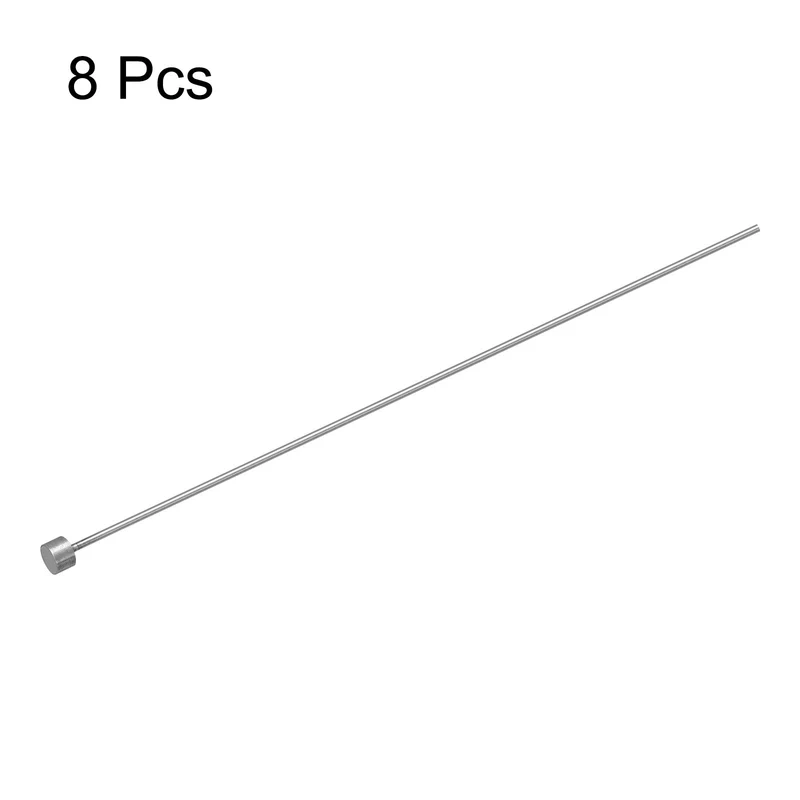 Straight Ejector Pin, 1.5mm Dia 65Mn Steel Round Tip Punch 150 Long 8Pcs