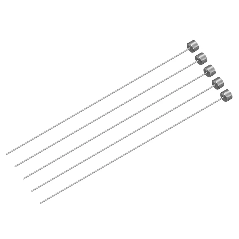 5Pcs Straight Ejector Pins, 0.7mm (0.028") Dia. SKD61 Round Tip Punch 100mm (4") Long for Mechanical Maintenance