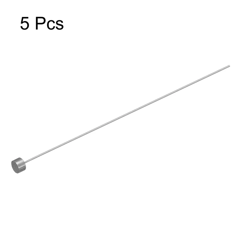5Pcs Straight Ejector Pins, 0.7mm (0.028") Dia. SKD61 Round Tip Punch 100mm (4") Long for Mechanical Maintenance