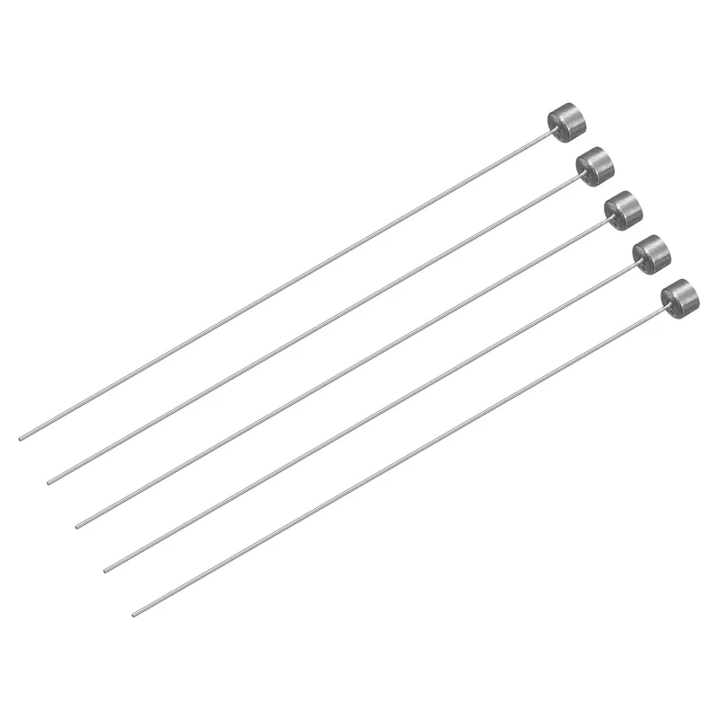 5Pcs Straight Ejector Pins, 0.6mm (0.024") Dia. SKD61 Round Tip Punch 100mm (4") Long for Mechanical Maintenance