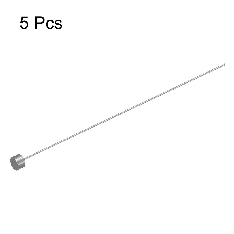 5Pcs Straight Ejector Pins, 0.6mm (0.024") Dia. SKD61 Round Tip Punch 100mm (4") Long for Mechanical Maintenance