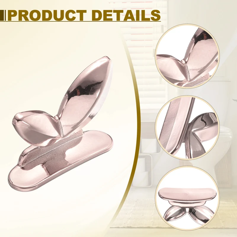 Toilet Seat Lifter Toilet Seat Lifting Handle Toilet Supplies Rose Gold