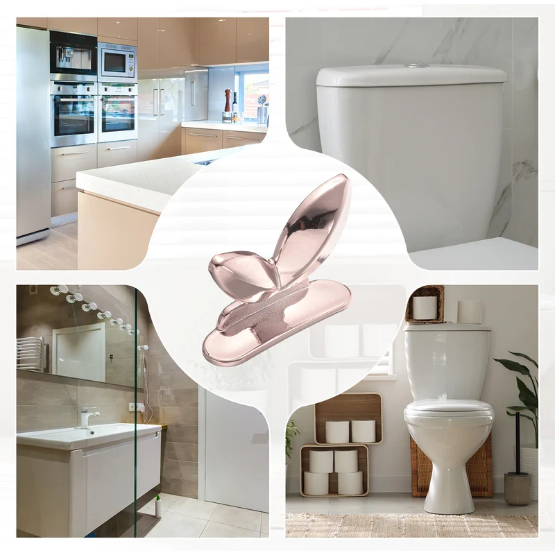 Toilet Seat Lifter Toilet Seat Lifting Handle Toilet Supplies Rose Gold