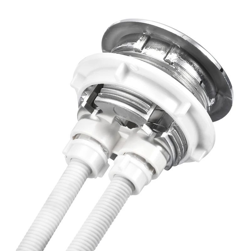 Toilet Tank Button Dual Push Flushing Toilet Button for 38mm(1.5") Hole