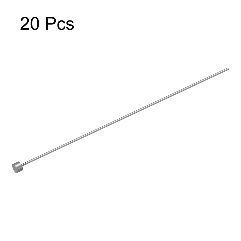 Straight Ejector Pins, 1.5mm Dia 65Mn Steel Round Tip Punch 150 Long 20Pcs