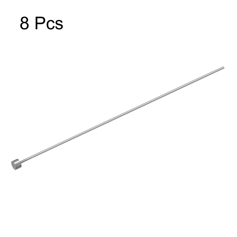 Straight Ejector Pins, 1mm Dia 65Mn Steel Round Tip Punch 150 Long 8Pcs