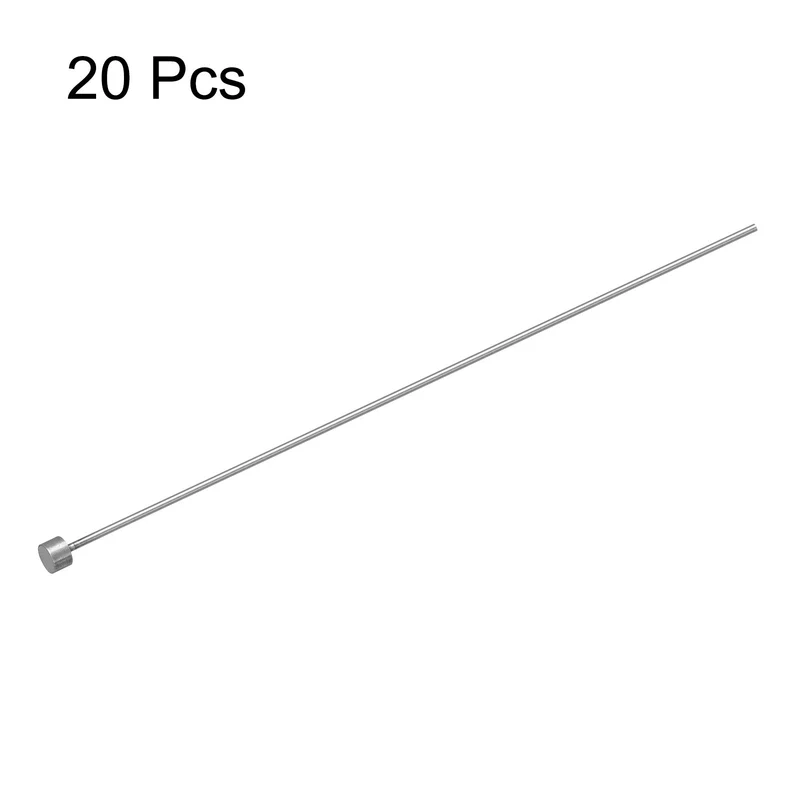 Straight Ejector Pins, 1mm Dia 65Mn Steel Round Tip Punch 150 Long 20Pcs