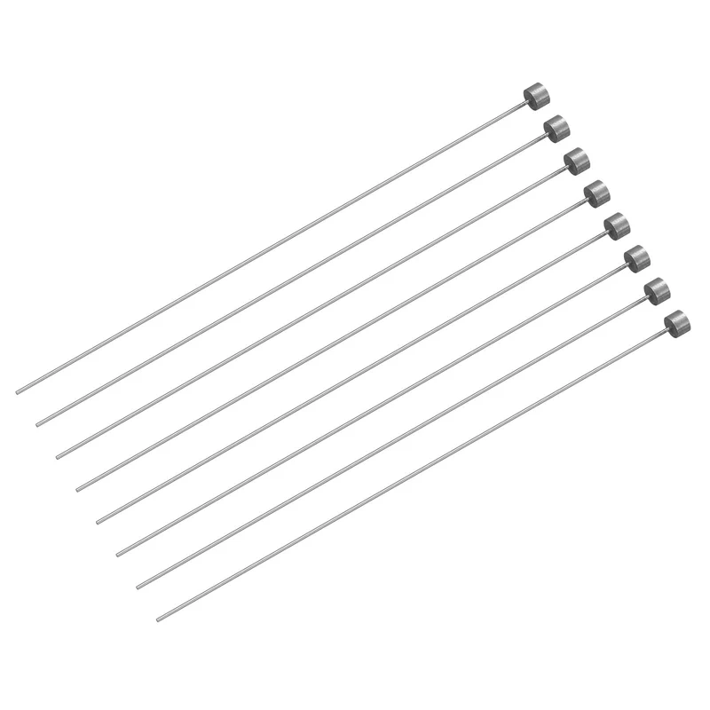 Straight Ejector Pins, 0.8mm Dia 65Mn Steel Round Tip Punch 150 Long 8Pcs