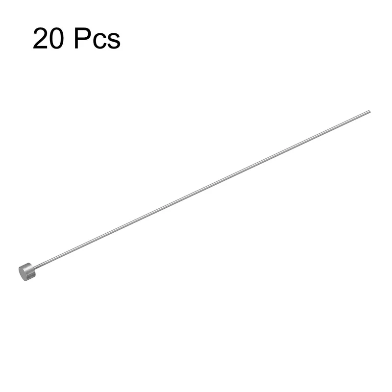 Straight Ejector Pins, 0.8mm Dia 65Mn Steel Round Tip Punch 150 Long 20Pcs