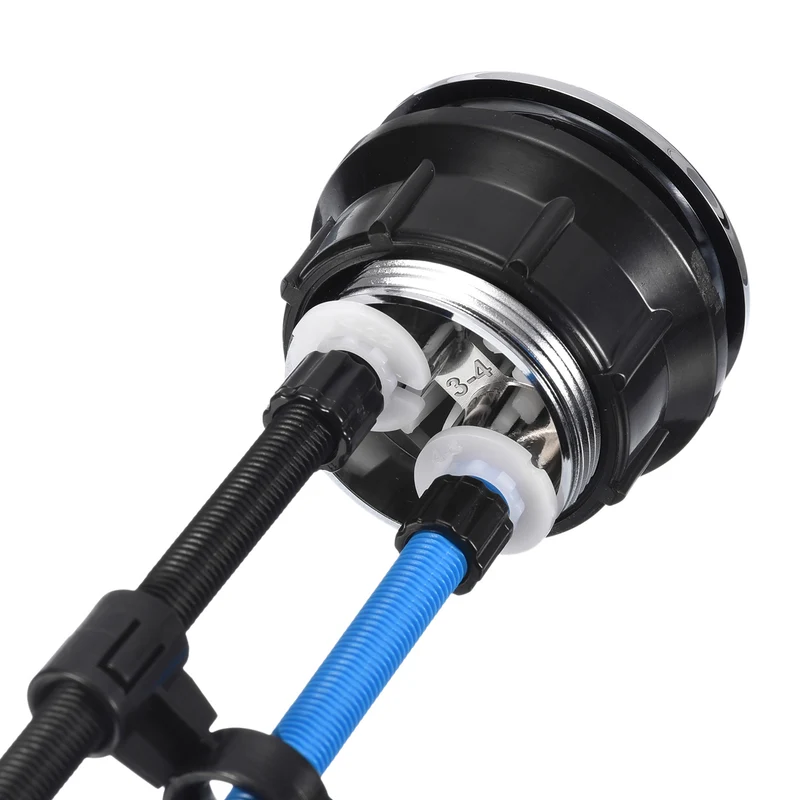 Toilet Tank Button, 38mm(1.5") Thread Dual Push Flushing Toilet Button