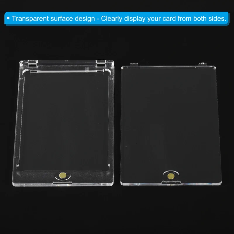 4"x3"x0.31" Magnetic Card Holder 75PT Plastic Clear Trading Card Protector